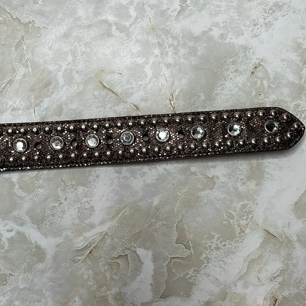 3D Western/Cowgirl Y2K McBling Glam Studded Belt